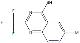 6-bromo-2-(trifluoromethyl)quinazoline-4-thiol Struktur