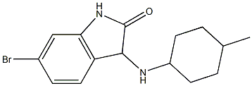 6-bromo-3-[(4-methylcyclohexyl)amino]-2,3-dihydro-1H-indol-2-one Struktur