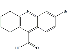 6-bromo-4-methyl-1,2,3,4-tetrahydroacridine-9-carboxylic acid Struktur