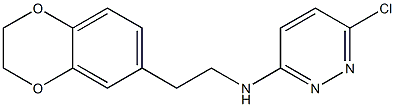 6-chloro-N-[2-(2,3-dihydro-1,4-benzodioxin-6-yl)ethyl]pyridazin-3-amine Struktur