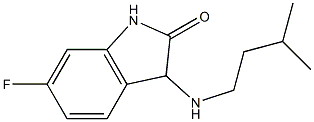 6-fluoro-3-[(3-methylbutyl)amino]-2,3-dihydro-1H-indol-2-one Struktur