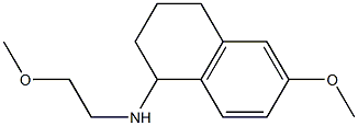 6-methoxy-N-(2-methoxyethyl)-1,2,3,4-tetrahydronaphthalen-1-amine Struktur