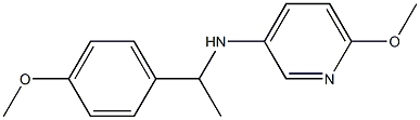 6-methoxy-N-[1-(4-methoxyphenyl)ethyl]pyridin-3-amine Struktur