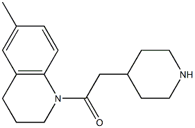 6-methyl-1-(piperidin-4-ylacetyl)-1,2,3,4-tetrahydroquinoline Struktur