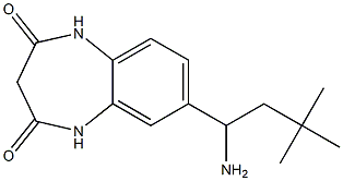 7-(1-amino-3,3-dimethylbutyl)-2,3,4,5-tetrahydro-1H-1,5-benzodiazepine-2,4-dione Struktur