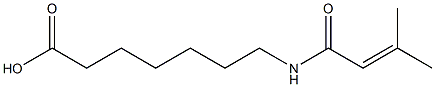 7-(3-methylbut-2-enamido)heptanoic acid Struktur