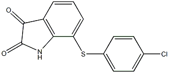 7-[(4-chlorophenyl)thio]-1H-indole-2,3-dione Struktur