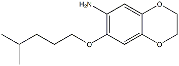 7-[(4-methylpentyl)oxy]-2,3-dihydro-1,4-benzodioxin-6-amine Struktur