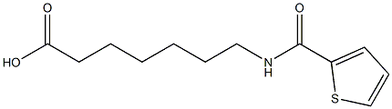 7-[(thien-2-ylcarbonyl)amino]heptanoic acid Struktur