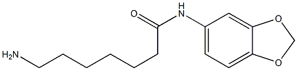 7-amino-N-(2H-1,3-benzodioxol-5-yl)heptanamide Struktur