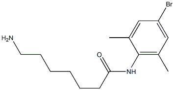 7-amino-N-(4-bromo-2,6-dimethylphenyl)heptanamide Struktur