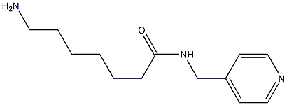 7-amino-N-(pyridin-4-ylmethyl)heptanamide Struktur