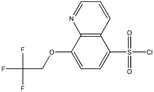 8-(2,2,2-trifluoroethoxy)quinoline-5-sulfonyl chloride Struktur