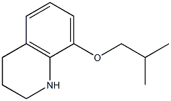 8-(2-methylpropoxy)-1,2,3,4-tetrahydroquinoline Struktur