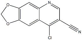 8-chloro-2H-[1,3]dioxolo[4,5-g]quinoline-7-carbonitrile Struktur