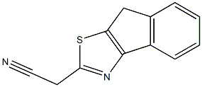 8H-indeno[1,2-d][1,3]thiazol-2-ylacetonitrile Struktur