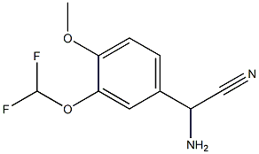 amino[3-(difluoromethoxy)-4-methoxyphenyl]acetonitrile Struktur