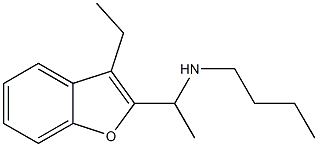 butyl[1-(3-ethyl-1-benzofuran-2-yl)ethyl]amine Struktur