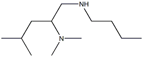 butyl[2-(dimethylamino)-4-methylpentyl]amine Struktur