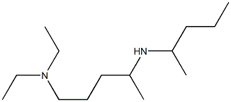 diethyl[4-(pentan-2-ylamino)pentyl]amine Struktur