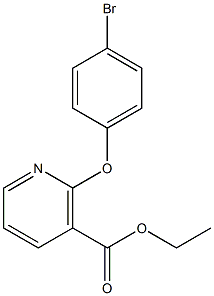 ethyl 2-(4-bromophenoxy)nicotinate Struktur