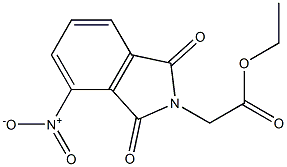 ethyl 2-(4-nitro-1,3-dioxo-2,3-dihydro-1H-isoindol-2-yl)acetate Struktur