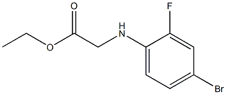 ethyl 2-[(4-bromo-2-fluorophenyl)amino]acetate Struktur