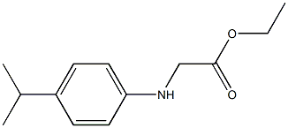 ethyl 2-{[4-(propan-2-yl)phenyl]amino}acetate Struktur