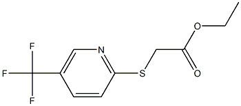 ethyl 2-{[5-(trifluoromethyl)pyridin-2-yl]sulfanyl}acetate Struktur