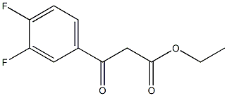 ethyl 3-(3,4-difluorophenyl)-3-oxopropanoate Struktur