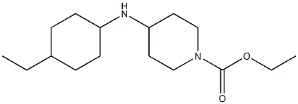 ethyl 4-[(4-ethylcyclohexyl)amino]piperidine-1-carboxylate Struktur