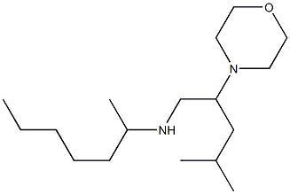 heptan-2-yl[4-methyl-2-(morpholin-4-yl)pentyl]amine Struktur