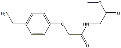 methyl ({[4-(aminomethyl)phenoxy]acetyl}amino)acetate Struktur