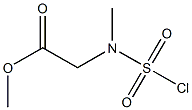 methyl 1-{[(chlorosulfonyl)(methyl)amino]methyl}formate Struktur