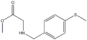 methyl 2-({[4-(methylsulfanyl)phenyl]methyl}amino)acetate Struktur