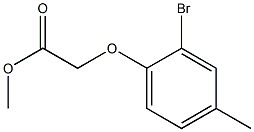 methyl 2-(2-bromo-4-methylphenoxy)acetate Struktur