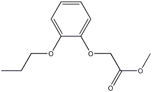 methyl 2-(2-propoxyphenoxy)acetate Struktur