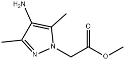 methyl 2-(4-amino-3,5-dimethyl-1H-pyrazol-1-yl)acetate Struktur