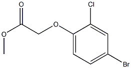 methyl 2-(4-bromo-2-chlorophenoxy)acetate Struktur