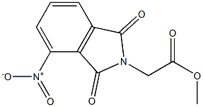 methyl 2-(4-nitro-1,3-dioxo-2,3-dihydro-1H-isoindol-2-yl)acetate Struktur