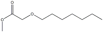 methyl 2-(heptyloxy)acetate Struktur