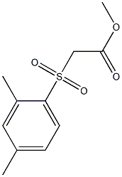 methyl 2-[(2,4-dimethylbenzene)sulfonyl]acetate Struktur