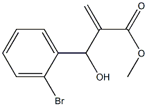 methyl 2-[(2-bromophenyl)(hydroxy)methyl]prop-2-enoate Struktur