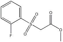 methyl 2-[(2-fluorobenzene)sulfonyl]acetate Struktur