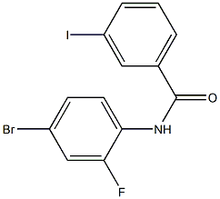 N-(4-bromo-2-fluorophenyl)-3-iodobenzamide Struktur