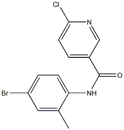 N-(4-bromo-2-methylphenyl)-6-chloropyridine-3-carboxamide Struktur