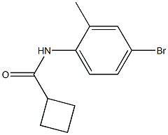 N-(4-bromo-2-methylphenyl)cyclobutanecarboxamide Struktur