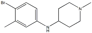 N-(4-bromo-3-methylphenyl)-1-methylpiperidin-4-amine Struktur