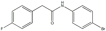 N-(4-bromophenyl)-2-(4-fluorophenyl)acetamide Struktur