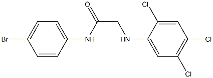 N-(4-bromophenyl)-2-[(2,4,5-trichlorophenyl)amino]acetamide Struktur